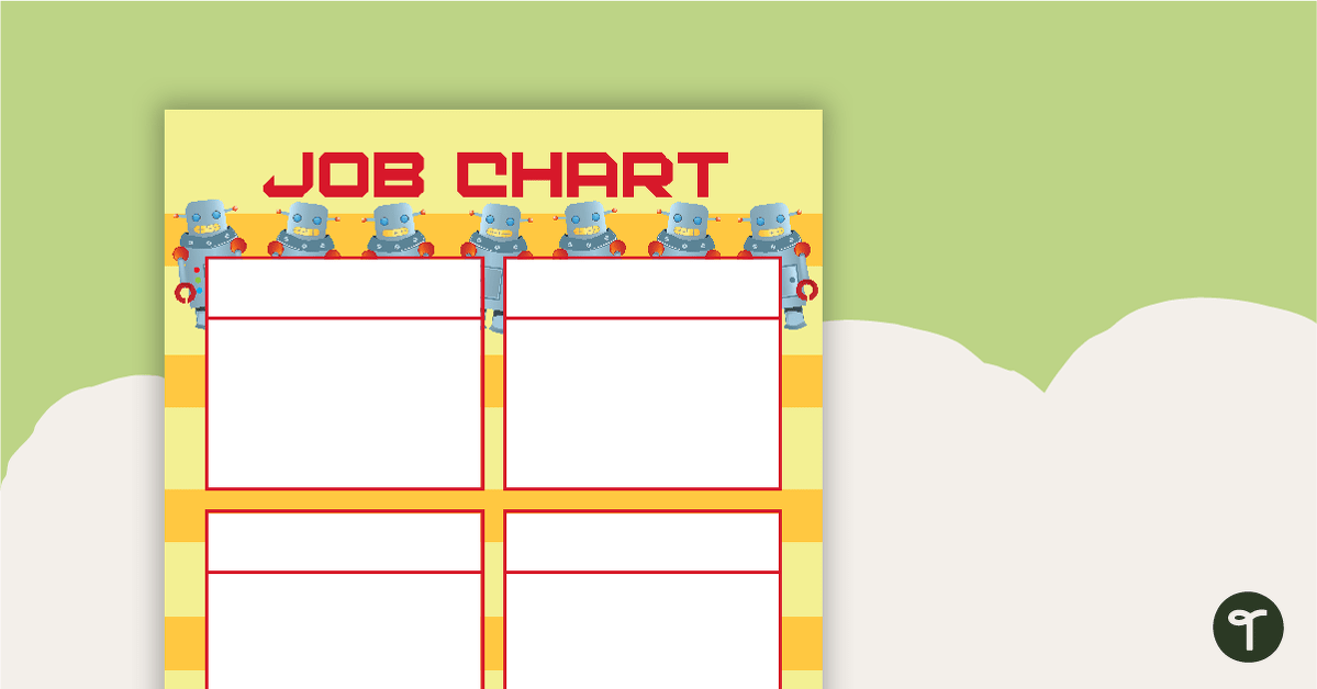 Robots - Job Chart teaching resource