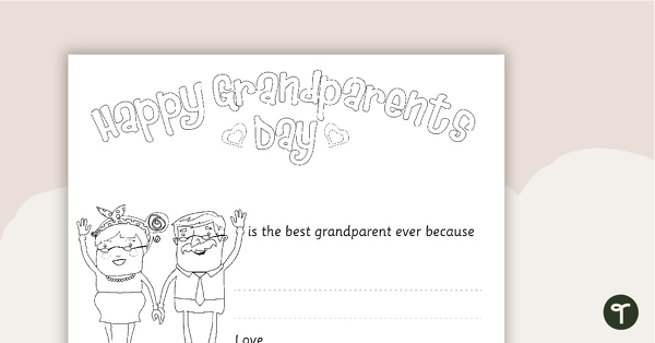 Go to Grandparents Day Certificate teaching resource