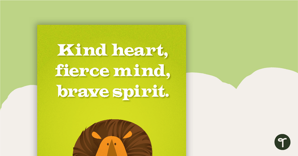 Preview image for Kind Heart - Motivational Poster - teaching resource