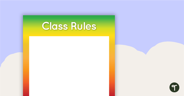 Go to Rainbow - Class Rules teaching resource