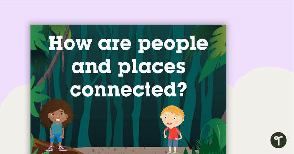How Are People and Places Connected? - Geography Word Wall Vocabulary teaching resource