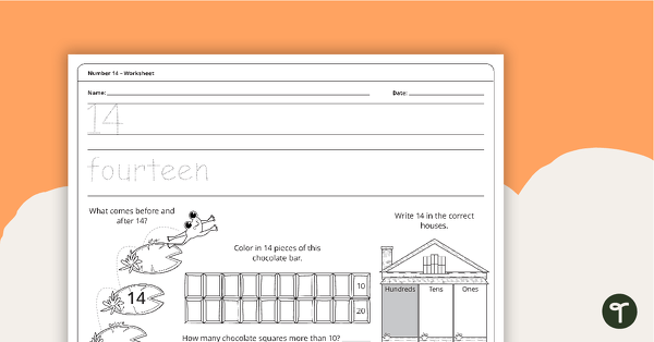 Preview image for Number 14 - Worksheet - teaching resource
