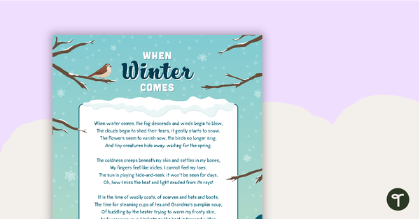When Winter Comes - Keeping Warm Worksheet teaching resource