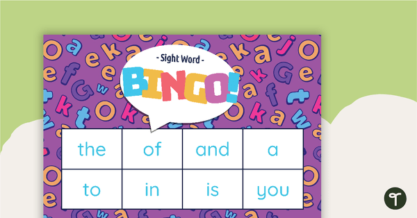 Sight Word BINGO (Fry Word List) teaching resource