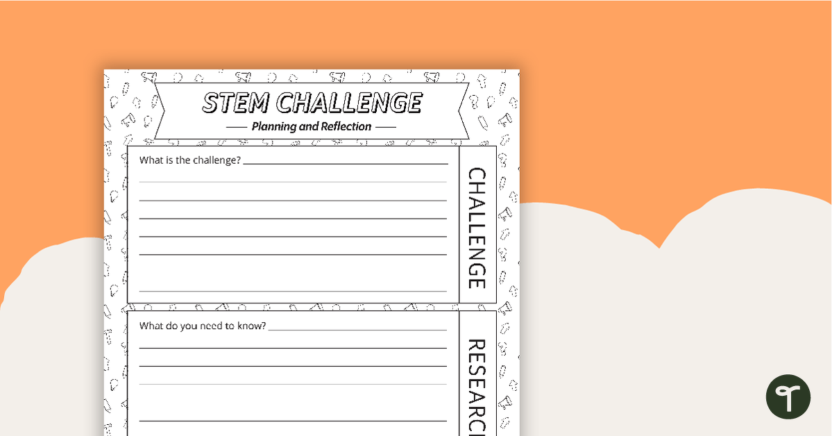 Preview image for STEM Planning and Reflection Sheet - Upper - teaching resource