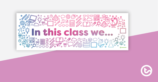 Image of In This Class... – Expectations Posters
