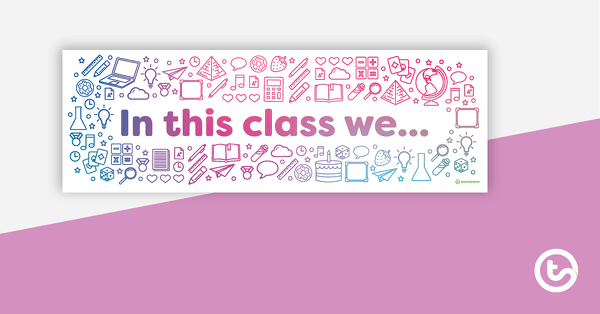 Preview image for In This Class... – Expectations Posters - teaching resource