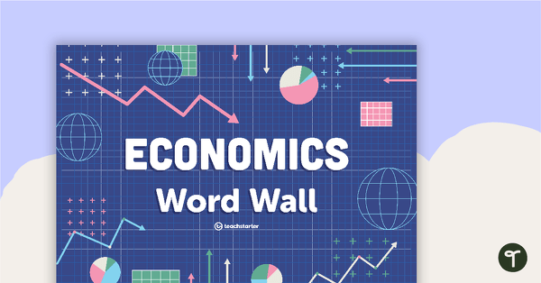 Economics Word Wall Vocabulary teaching resource