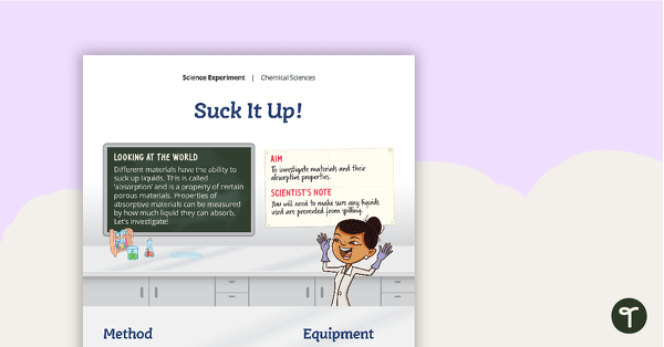 Science Experiment - Suck It Up! teaching resource