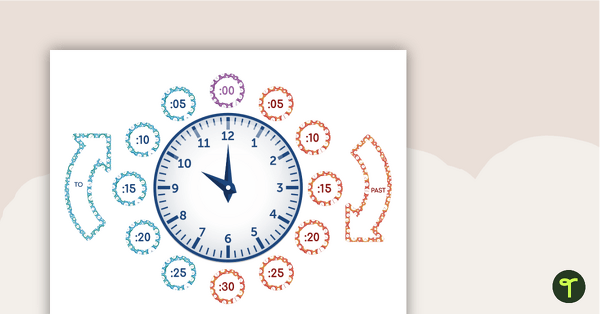 Go to Clock Labels – 'Past' and 'To' teaching resource