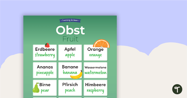 Image of Fruit – German Language Poster