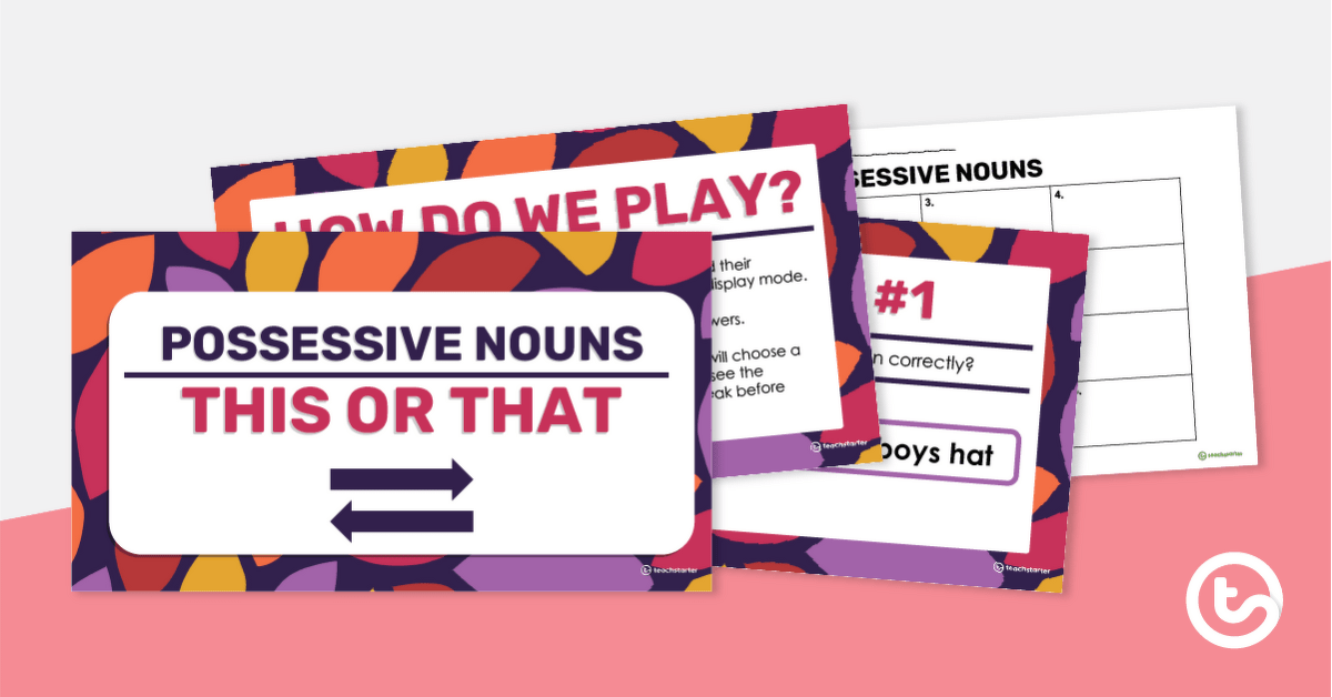 This or That! PowerPoint Game - Possessive Nouns teaching resource