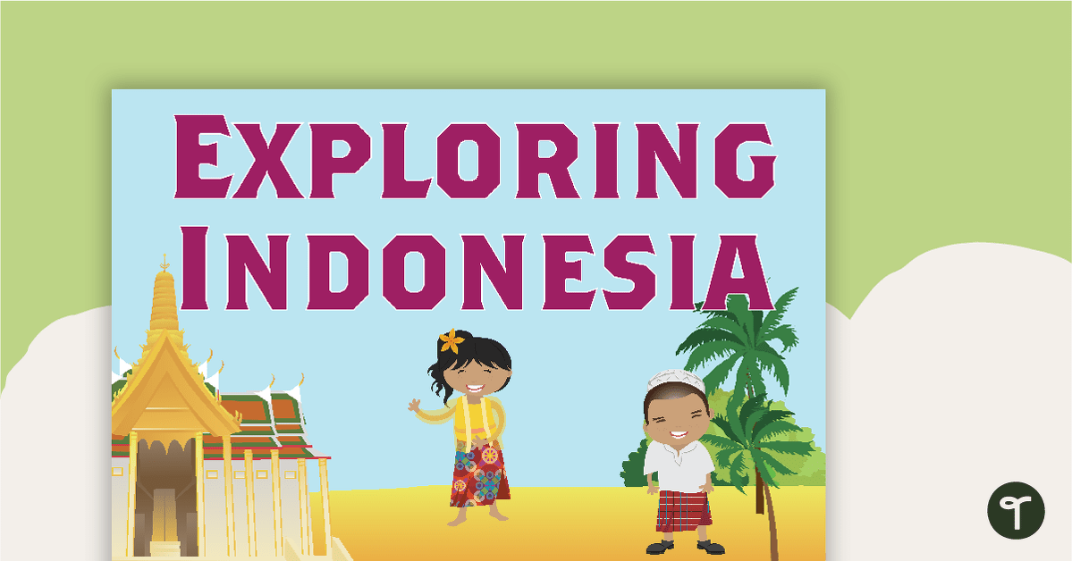 Exploring Indonesia Word Wall Vocabulary teaching resource