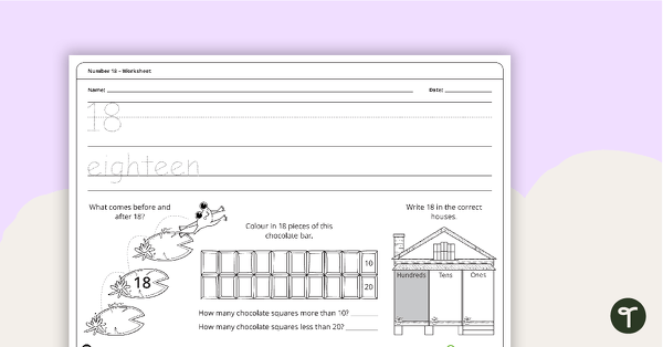 Preview image for Number 18 - Worksheet - teaching resource