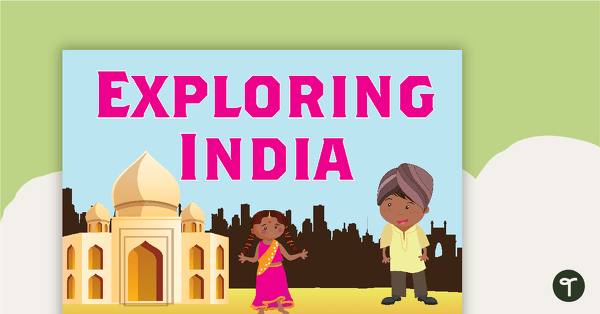 Exploring India Word Wall Vocabulary teaching resource