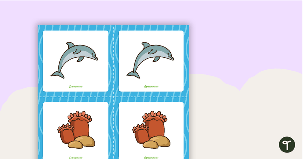 Underwater Matchup Cards teaching resource