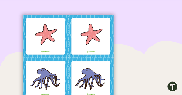 Underwater Matchup Cards teaching resource