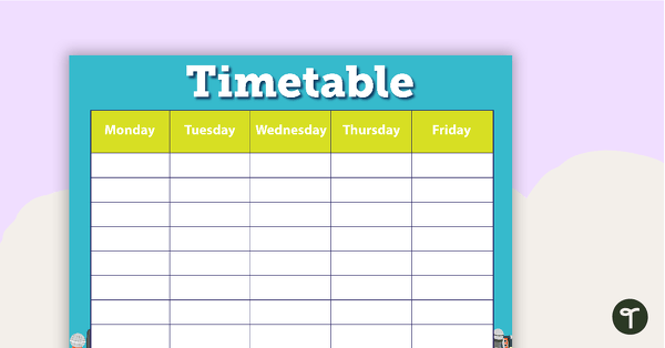 Preview image for Journalism and News - Weekly Timetable - teaching resource