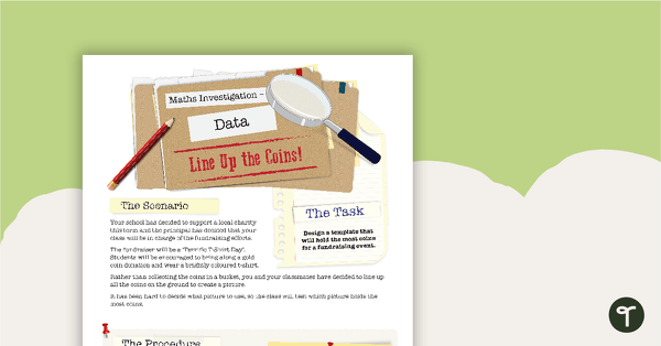 Go to Data Maths Investigation – Line Up the Coins teaching resource