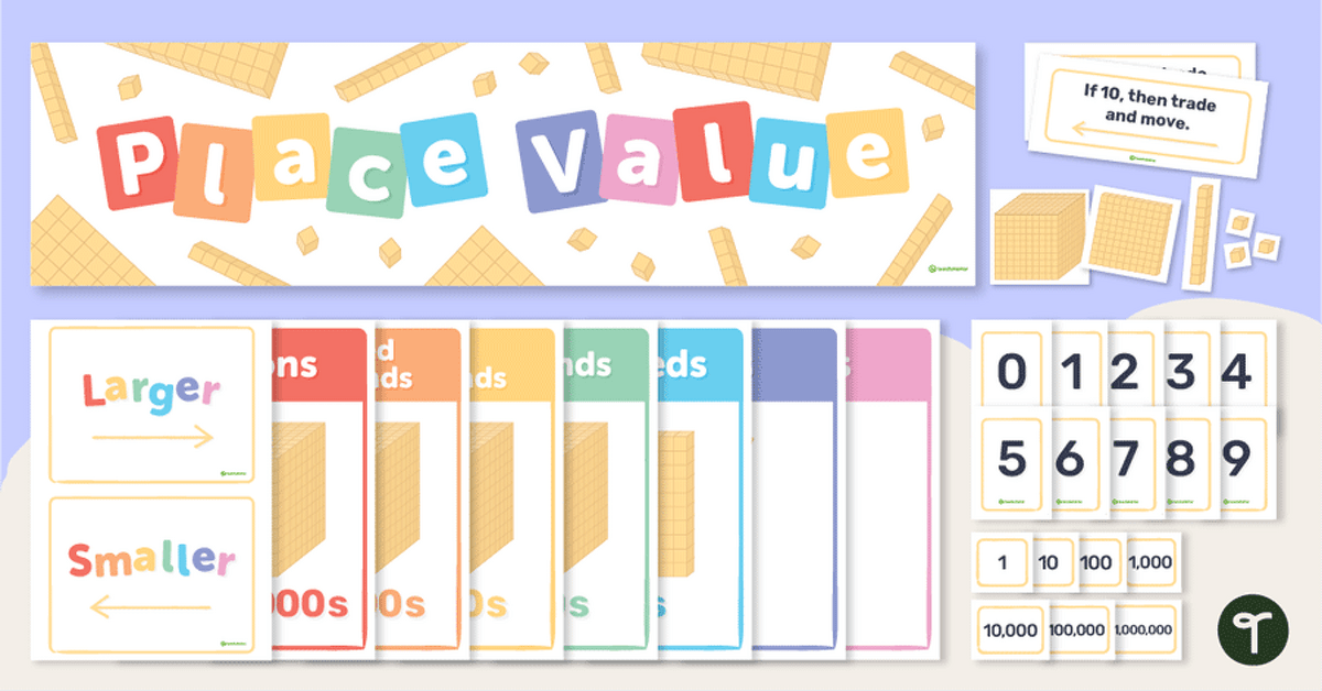 Place Value Bulletin Board teaching resource