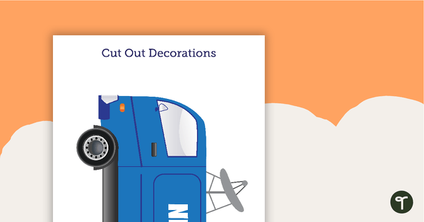 Journalism and News - Cut Out Decorations teaching resource