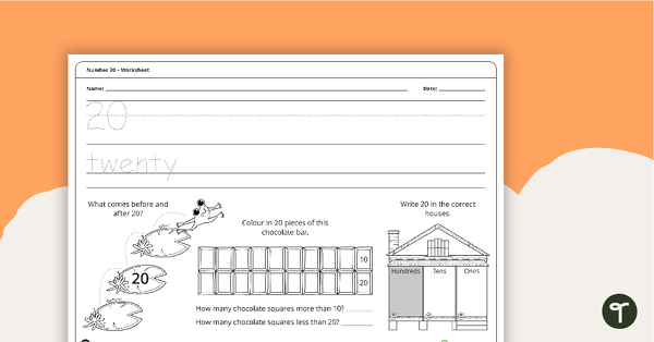 Preview image for Number 20 - Worksheet - teaching resource