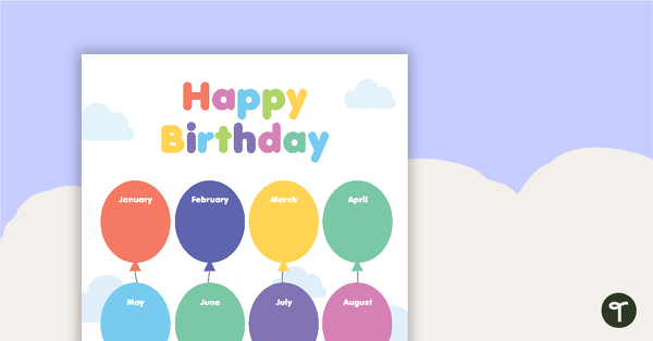 Go to Birthday Balloons Chart teaching resource