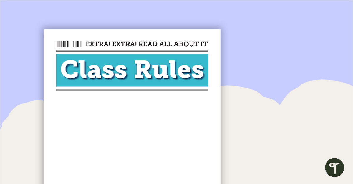 Journalism and News - Class Rules teaching resource