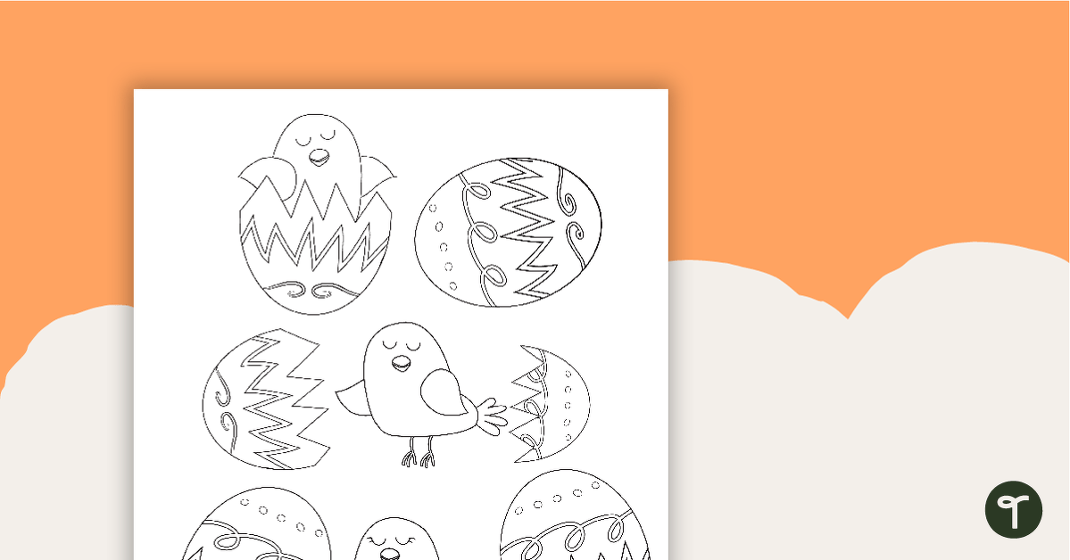 Easter Colouring Worksheets teaching resource