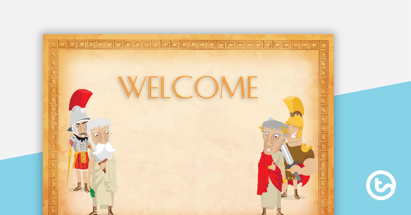 Go to Ancient Rome - Welcome Sign and Name Tags teaching resource