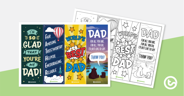 Go to Father's Day Bookmarks teaching resource
