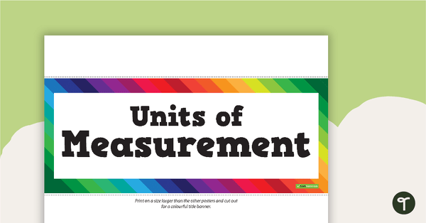 Go to Converting Units of Measurement Poster (Imperial) teaching resource
