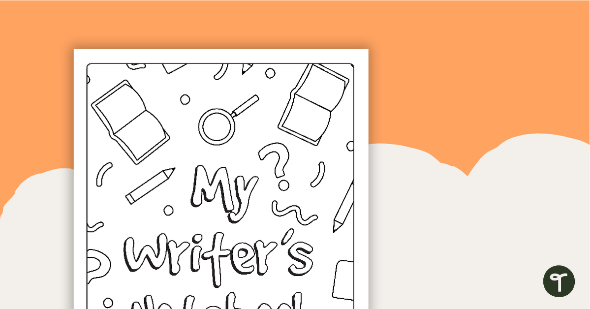 Writer's Notebook Cover Page teaching resource