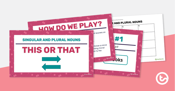 Image of This or That! PowerPoint Game - Singular and Plural Nouns