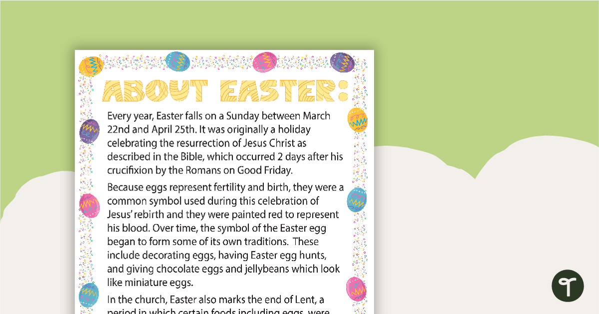 Easter Posters teaching resource