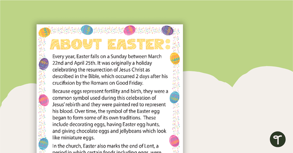 Go to Easter Posters teaching resource