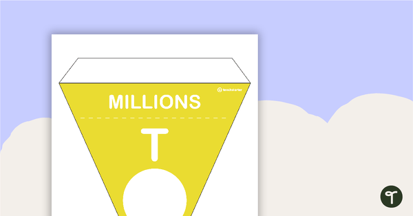 Place Value - Bunting teaching resource