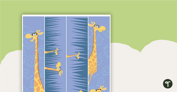 Go to Giraffes - Border Trimmers teaching resource