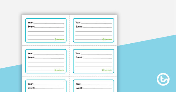 timeline display and activity teach starter