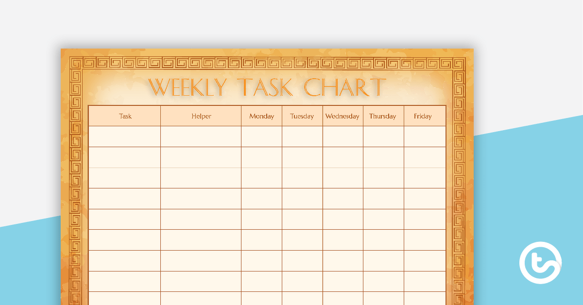 Ancient Rome - Weekly Task Chart teaching resource