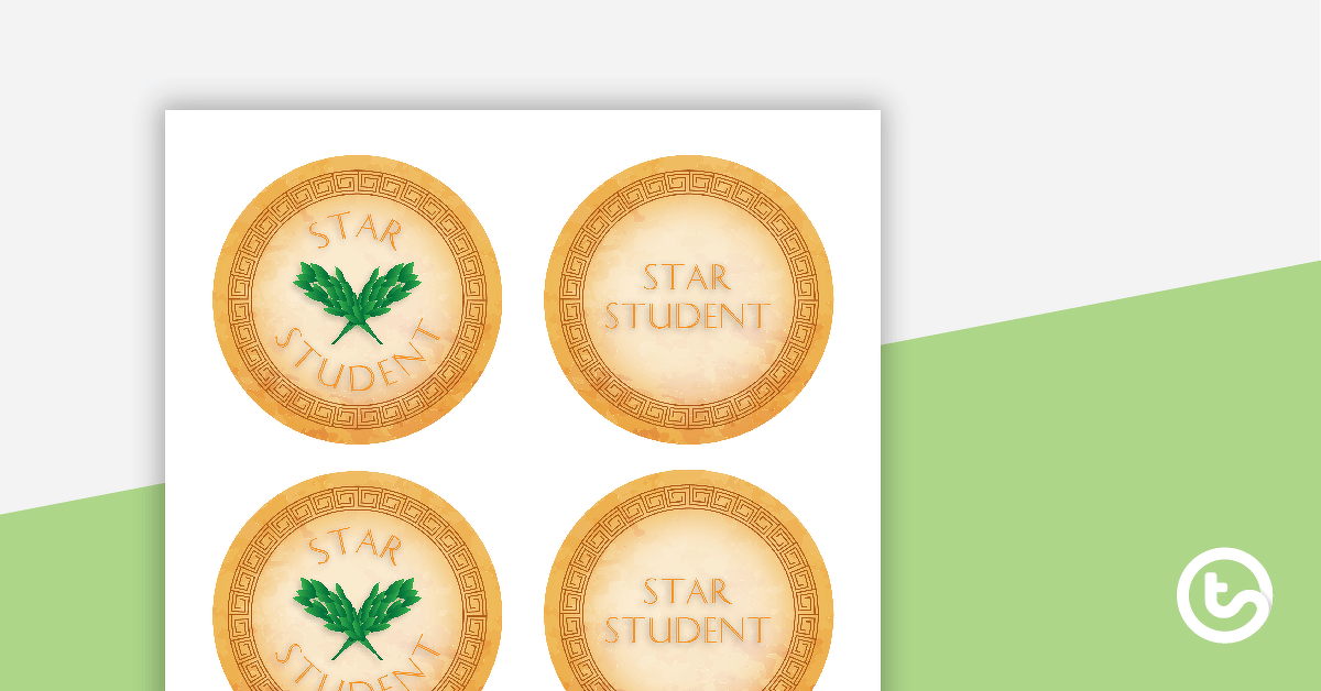 Ancient Rome - Star Student Badges teaching resource