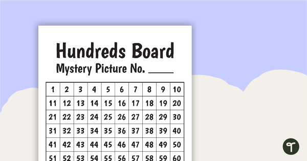 Hundreds Board Mystery Picture Addition Task Cards teaching resource