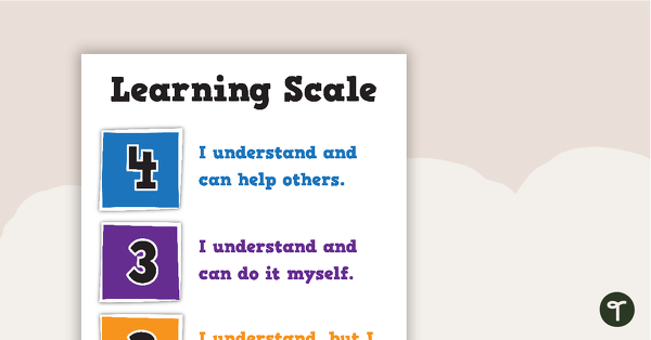Learning Scale and Self-Assessment Checklists teaching resource