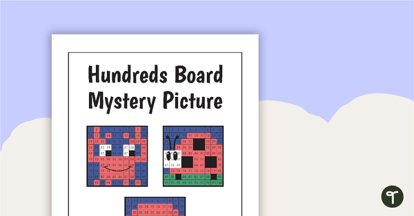 Go to Hundreds Board Mystery Picture Subtraction Task Cards teaching resource