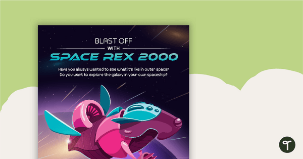 Preview image for Blast Off with Space Rex 2000 – Worksheet - teaching resource