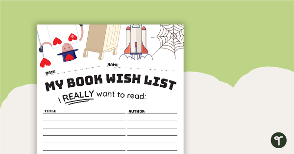 Book Wish List teaching resource