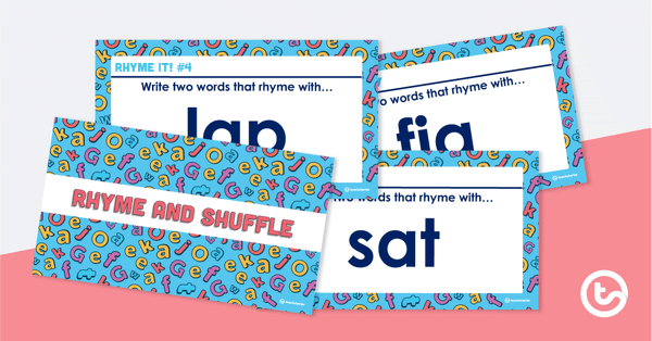 Preview image for Rhyme and Shuffle - Rhyming PowerPoint Game - teaching resource