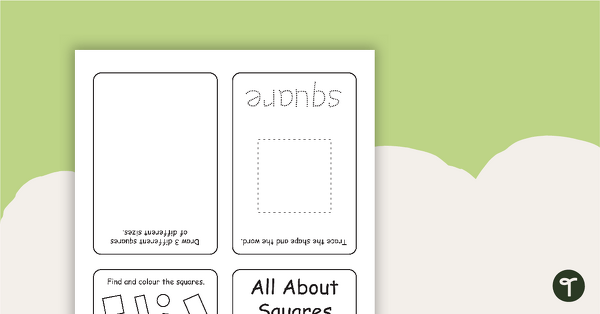 All About Squares Mini Booklet teaching resource
