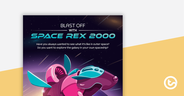 Blast Off with Space Rex 2000 – Worksheet teaching resource