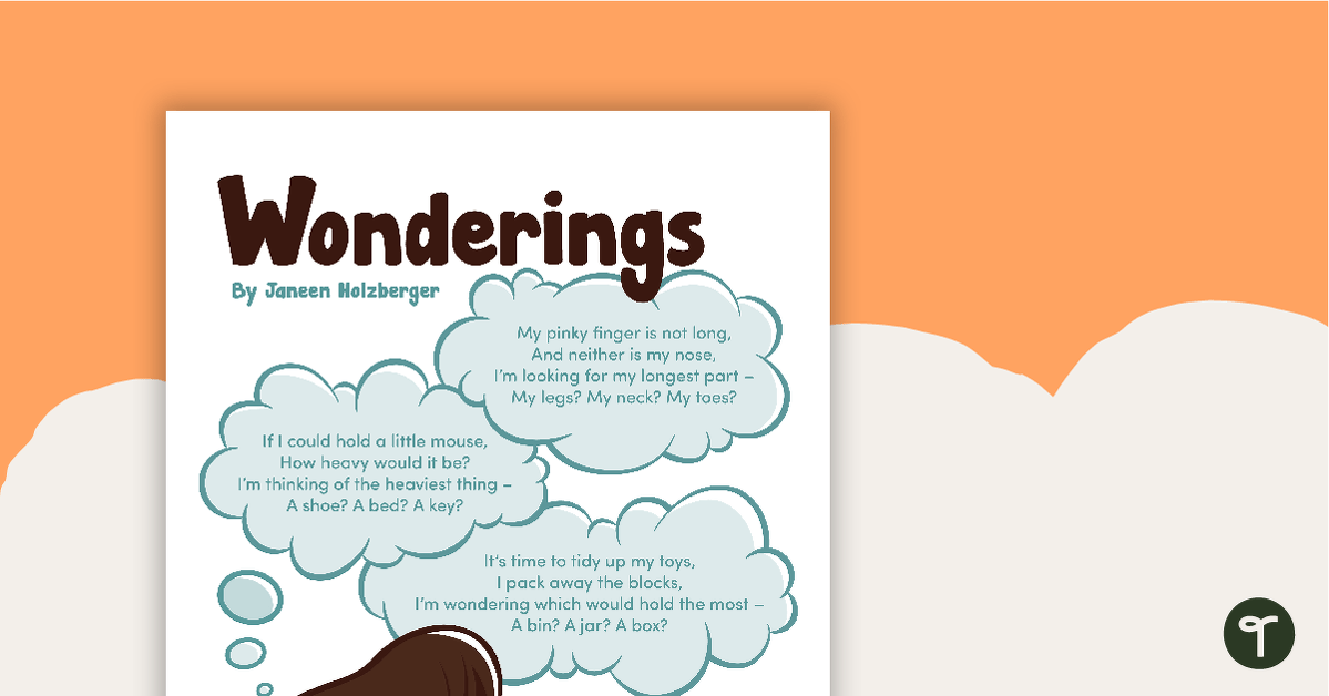 Wonderings – Worksheet teaching resource